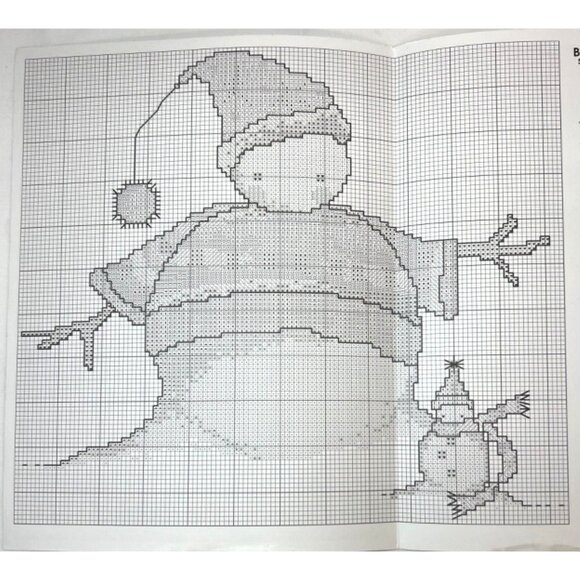 RARE Sisters "Buddies" Cross Stitch Pattern For Holiday Decor - Picture 4 of 4